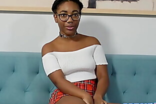 Black Teen Throat Slime Cowgirl