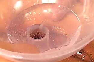 Kawai Yui gets vibrator and glass in pussy 10 min