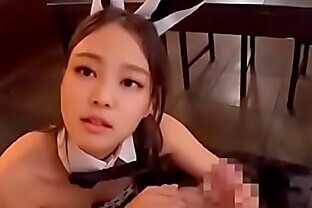 BLACKPINK JENNIE BUNNY COSTUME PORN